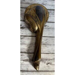 Solid Brass Madonna Or Christ Child 7" Bronze Wall Hanging Plaque West Germany